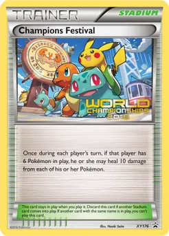 XY Black Star Promos Champions Festival Pokémon card